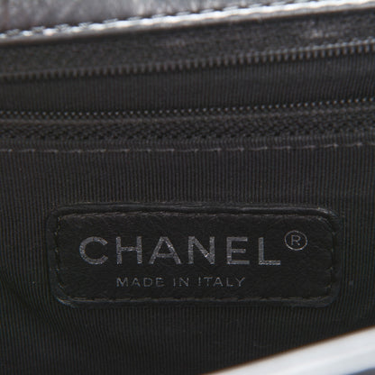 Chanel Calfskin Double Stitch Large Boy Flap Black 6 of 8