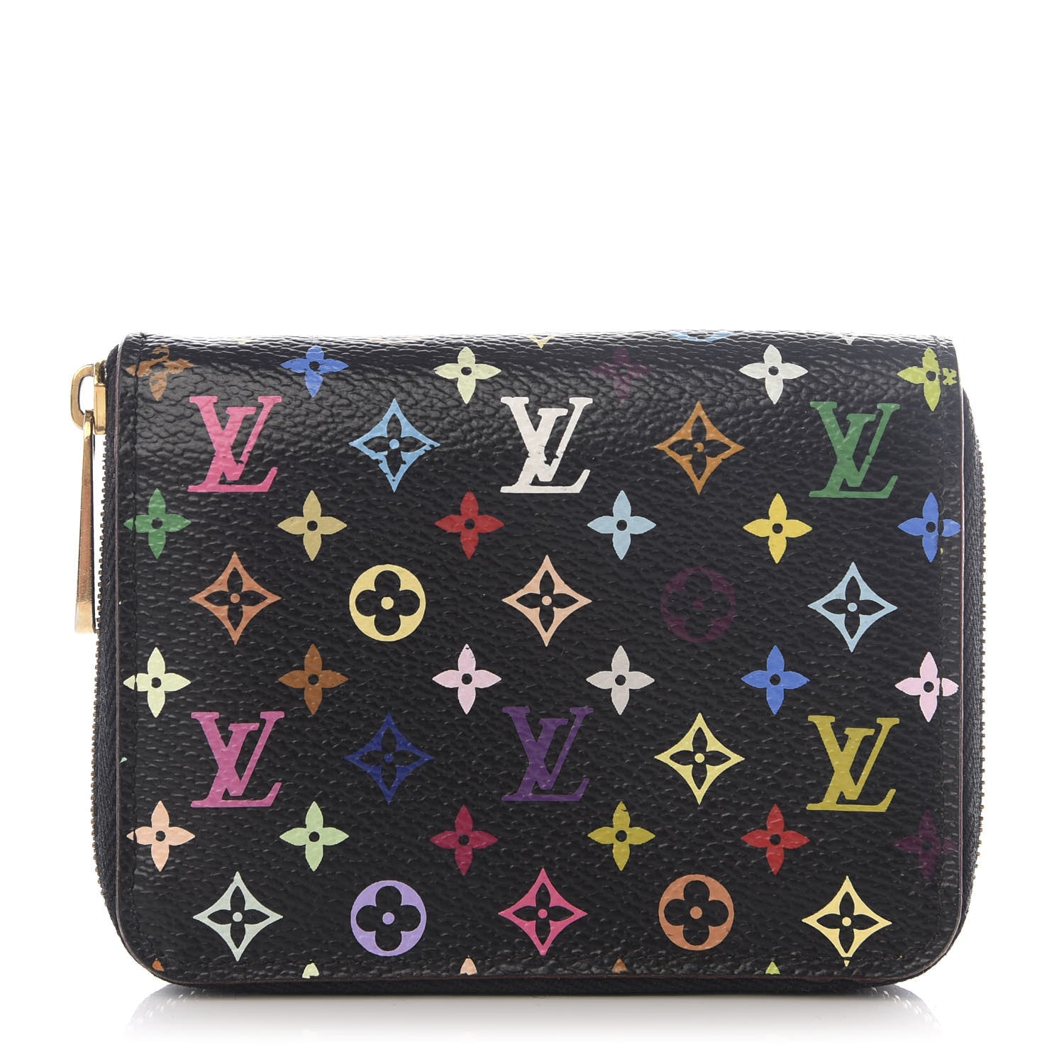 Louis Vuitton Monogram Multicolor Zippy Coin Purse Black 1 of 8