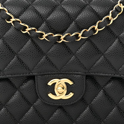 Chanel Caviar Quilted Medium Double Flap Black 8 of 11