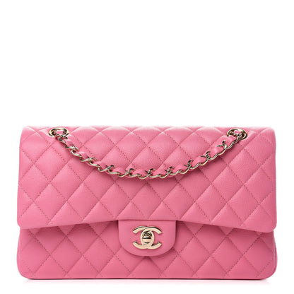 Chanel Caviar Quilted Medium Double Flap Pink 1 of 10