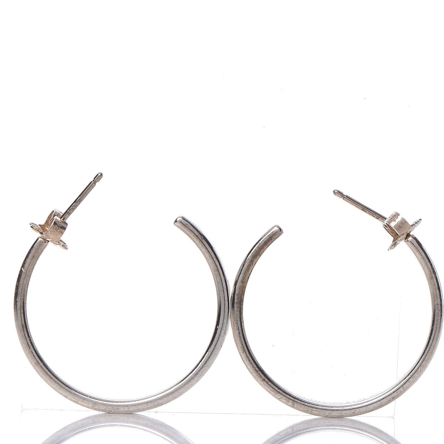 Sterling Silver Medium 1837 Hoop Earrings