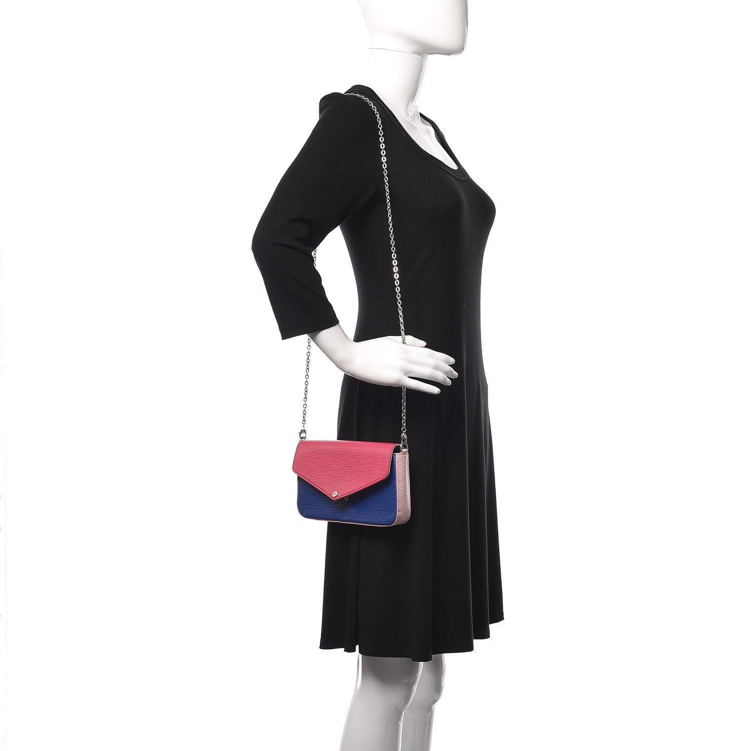 Louis Vuitton Epi Pochette Felicie Hot Pink 2 of 11