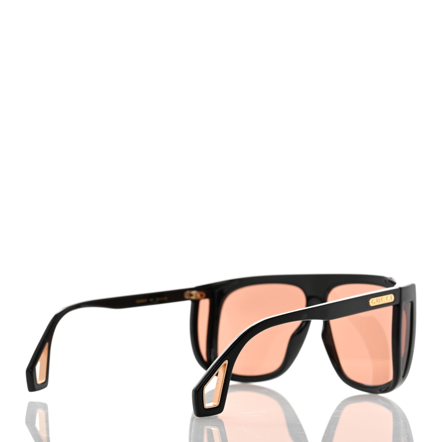 Acetate Shield Sunglasses GG0467S Black