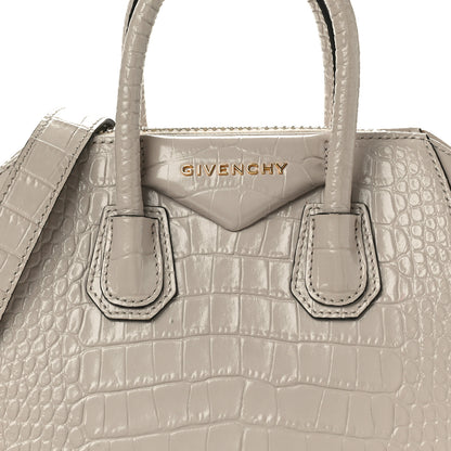 Givenchy Calfskin Crocodile Embossed Mini Antigona Dune 8 of 10