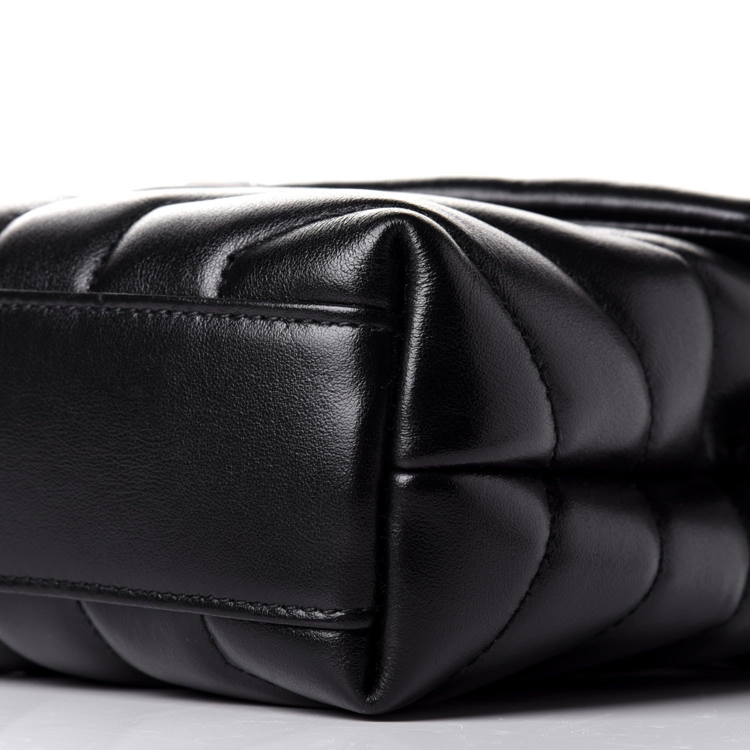 Saint Laurent Calfskin Y Quilted Monogram Toy Loulou Crossbody Bag Black 10 of 12