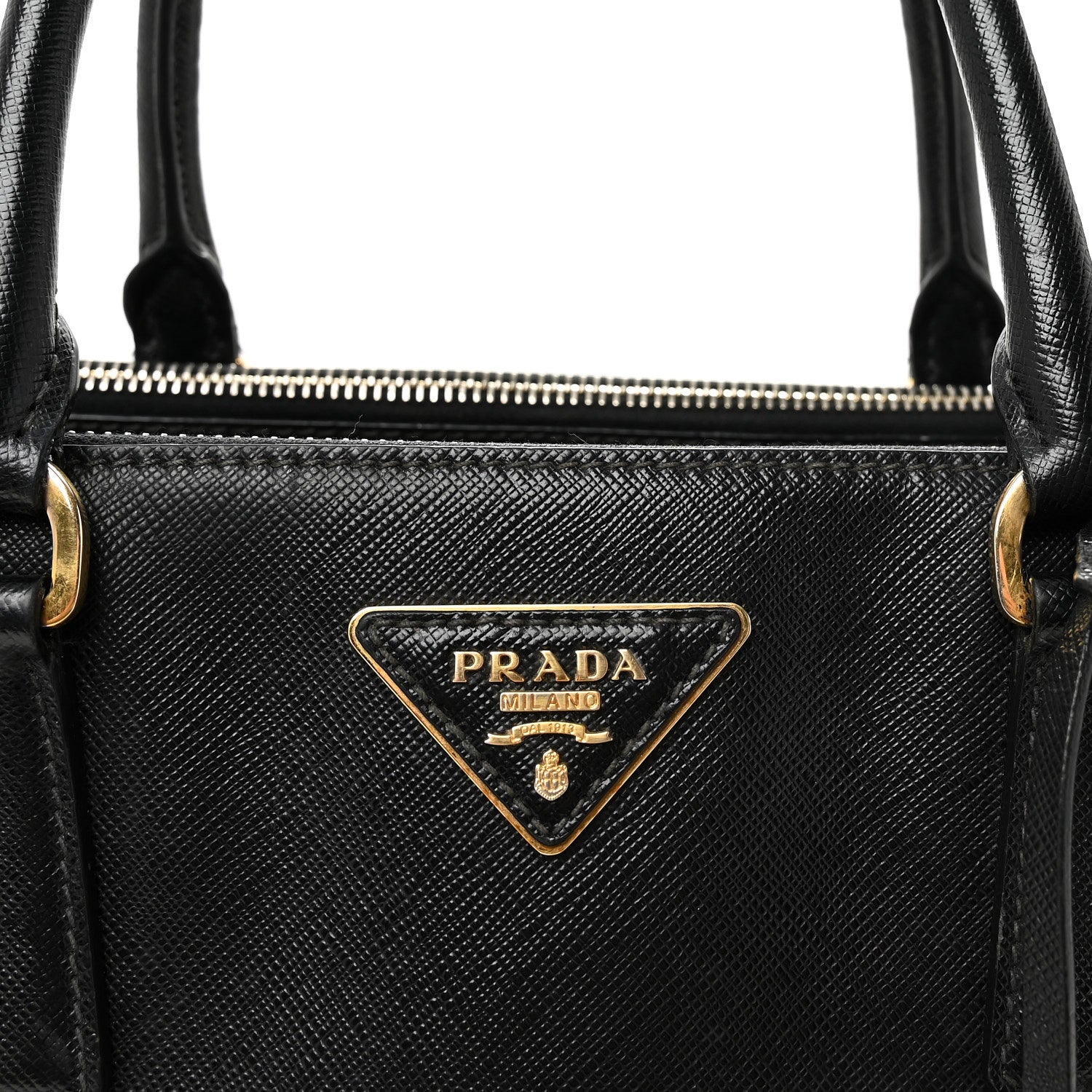 Prada Saffiano Large Galleria Double Zip Tote Black 7 of 9