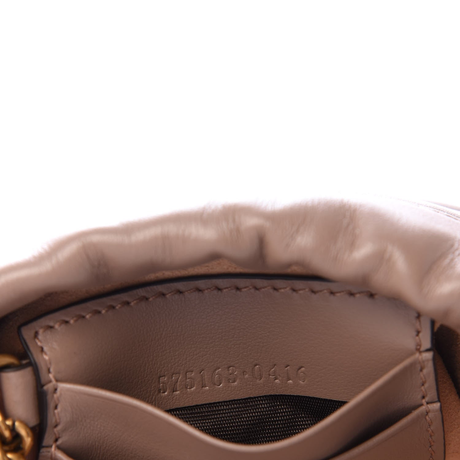 Gucci Calfskin Matelasse Mini GG Marmont 2.0 Bucket Bag Porcelain Rose 7 of 10