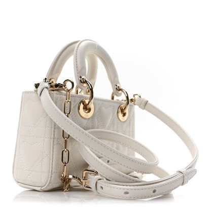 Christian Dior Lambskin Cannage Dioramour Micro Lady D-Joy Latte 3 of 10