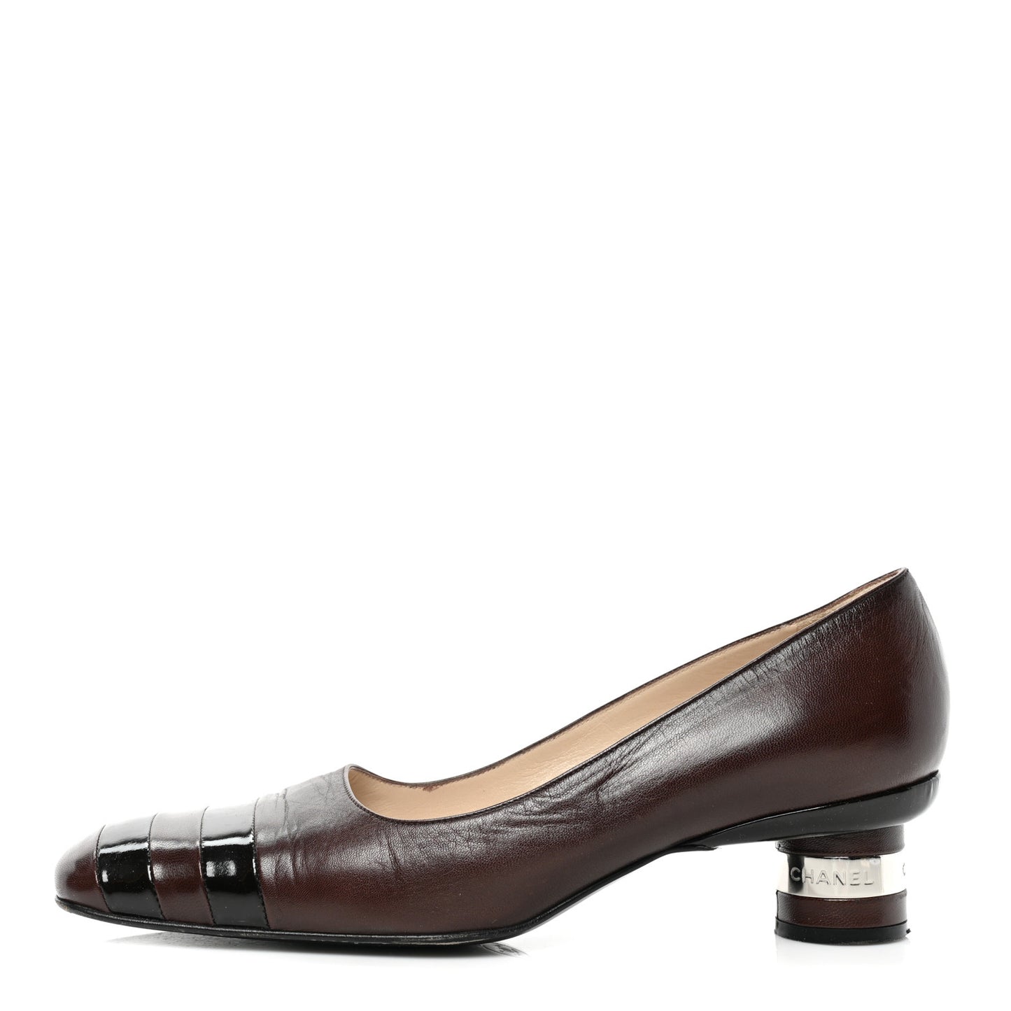 Lambskin Patent Pumps 39 Brown