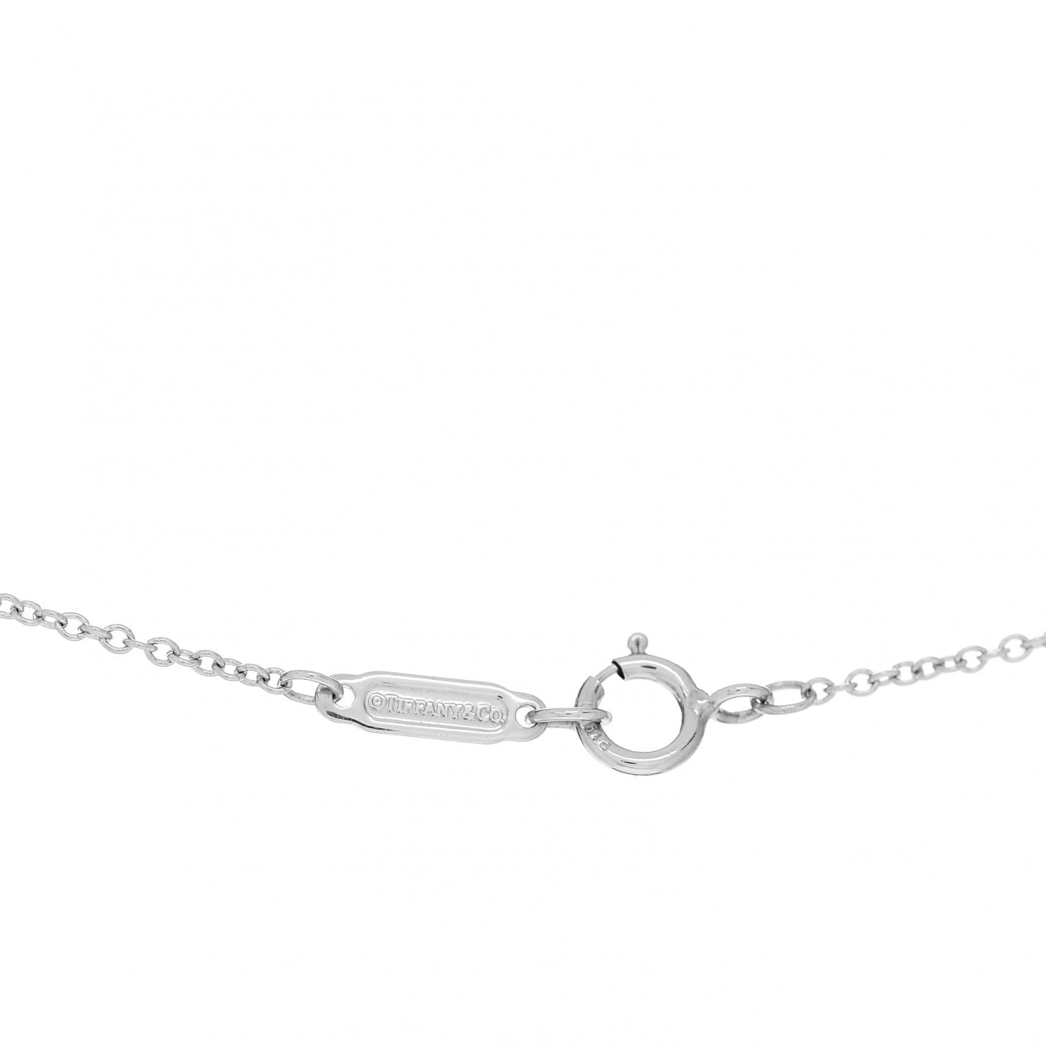Tiffany Platinum Diamond Mini Victoria Necklace 4 of 5