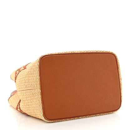 Louis Vuitton Raffia Calfskin Monogram Neonoe MM Tan 4 of 10
