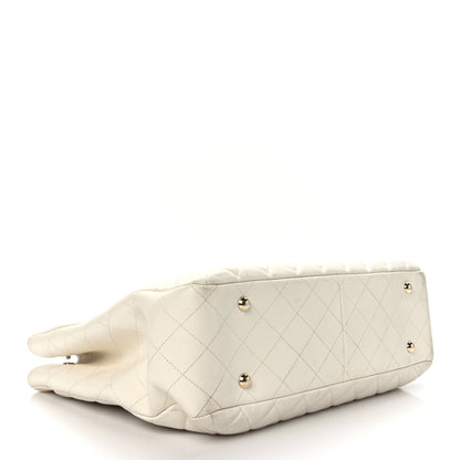 Chanel Caviar Quilted Large Classic Shopping Tote White 4 of 9