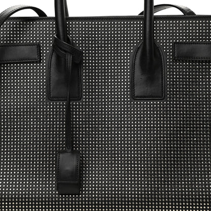 Saint Laurent Calfskin Studded Small Sac De Jour Black 6 of 9