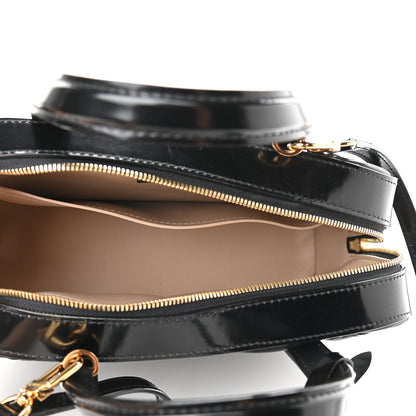 Louis Vuitton Lambskin Malletage Dora PM Black 5 of 9