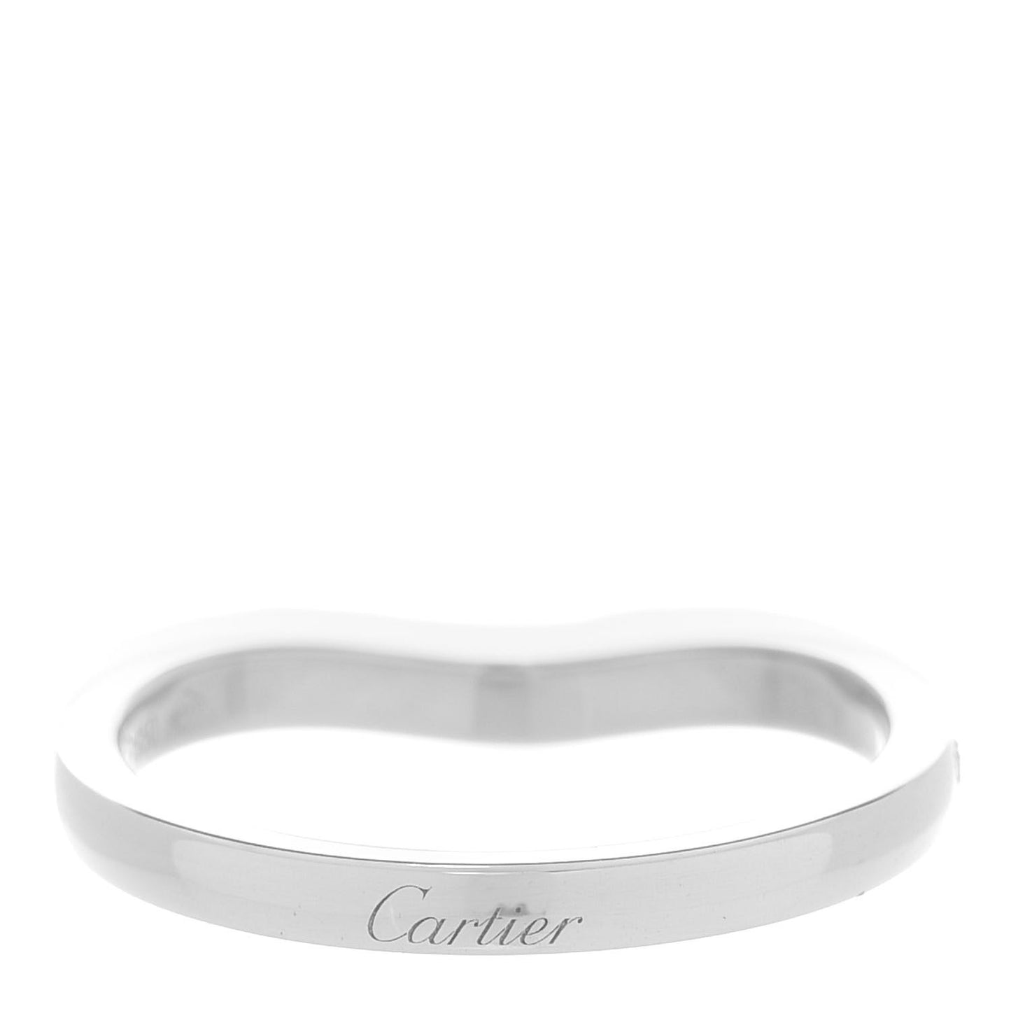Platinum Diamond Ballerine Wedding Band Ring 52 6