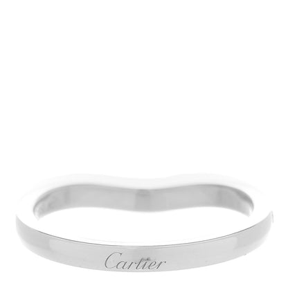 Cartier Platinum Diamond Ballerine Wedding Band Ring 52 6 3 of 4