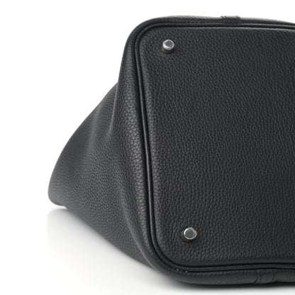 Hermes Taurillon Clemence Picotin Lock 22 MM Black 8 of 9