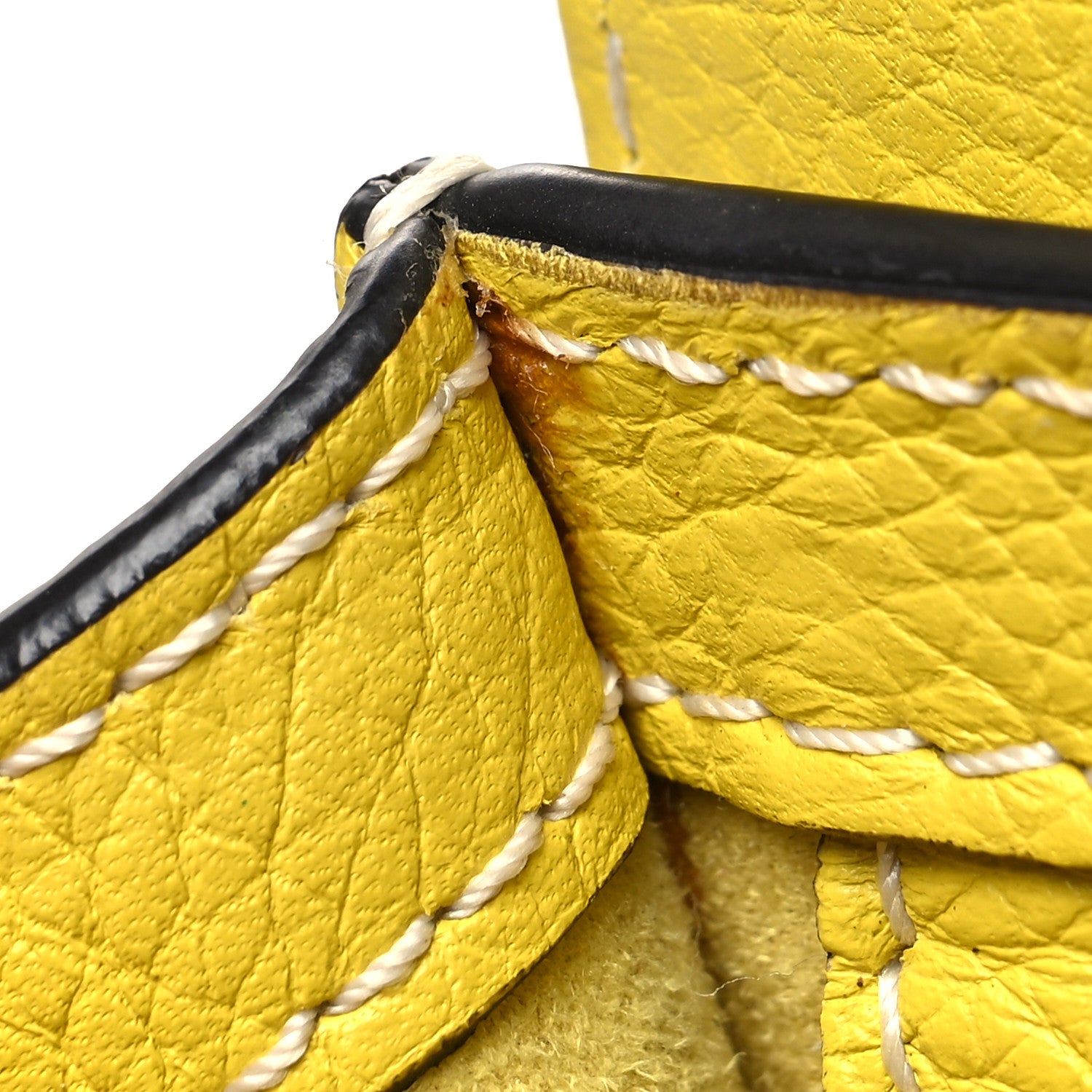 Celine Drummed Calfskin Nano Luggage Citron 16 of 16