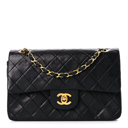 Chanel Lambskin Quilted Small Double Flap Black 1 of 19