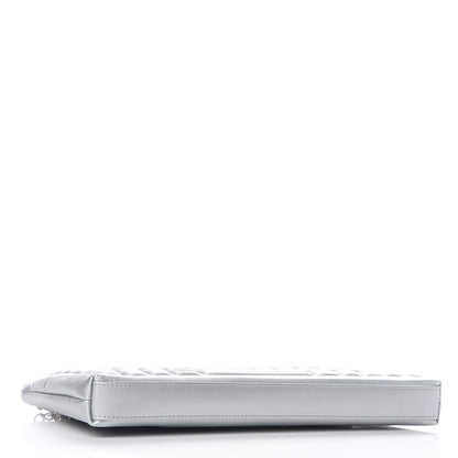 Chanel Metallic Calfskin Keyboard Pouch Silver 4 of 11