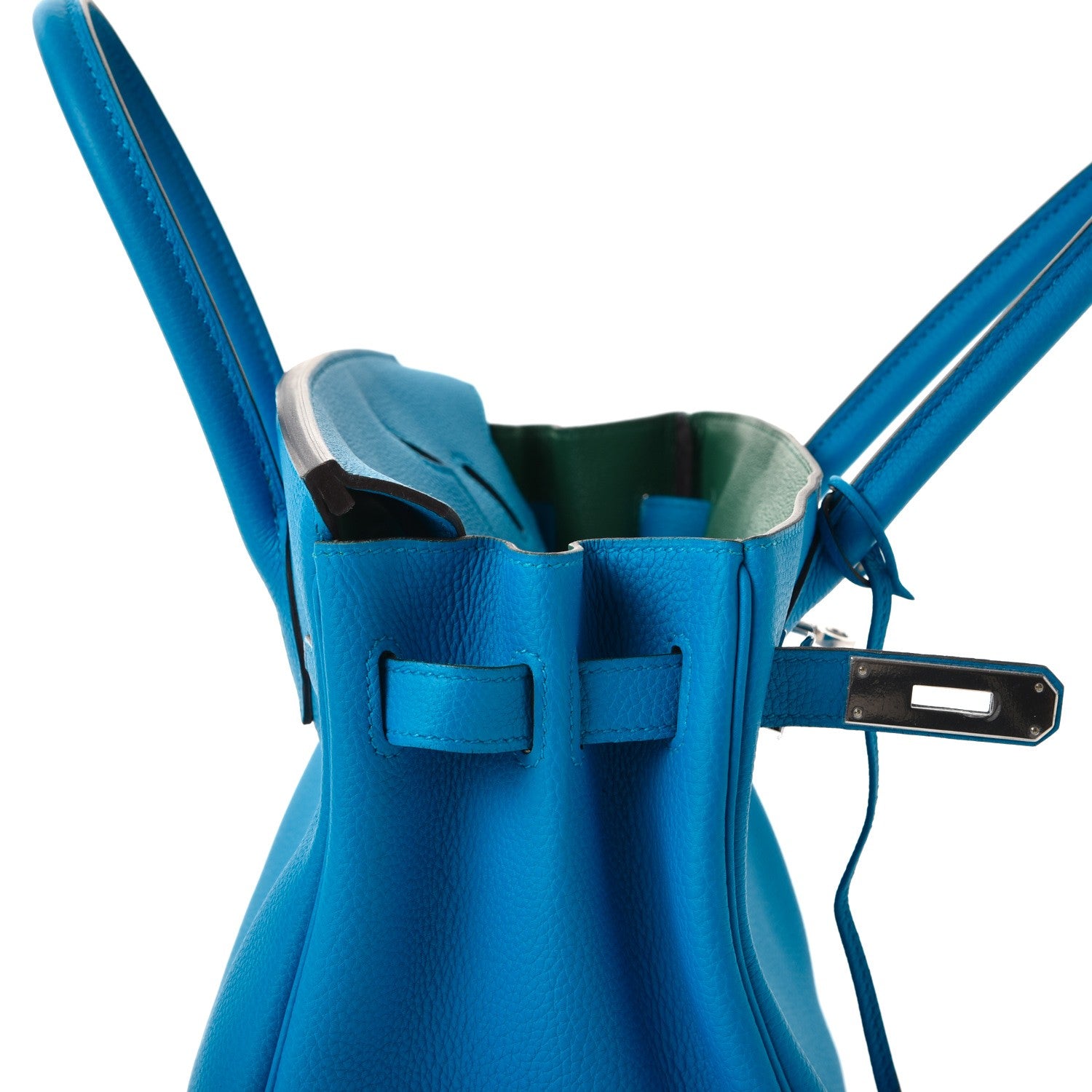 Hermes Togo Birkin 30 Bleu Zanzibar Malachite 13 of 37