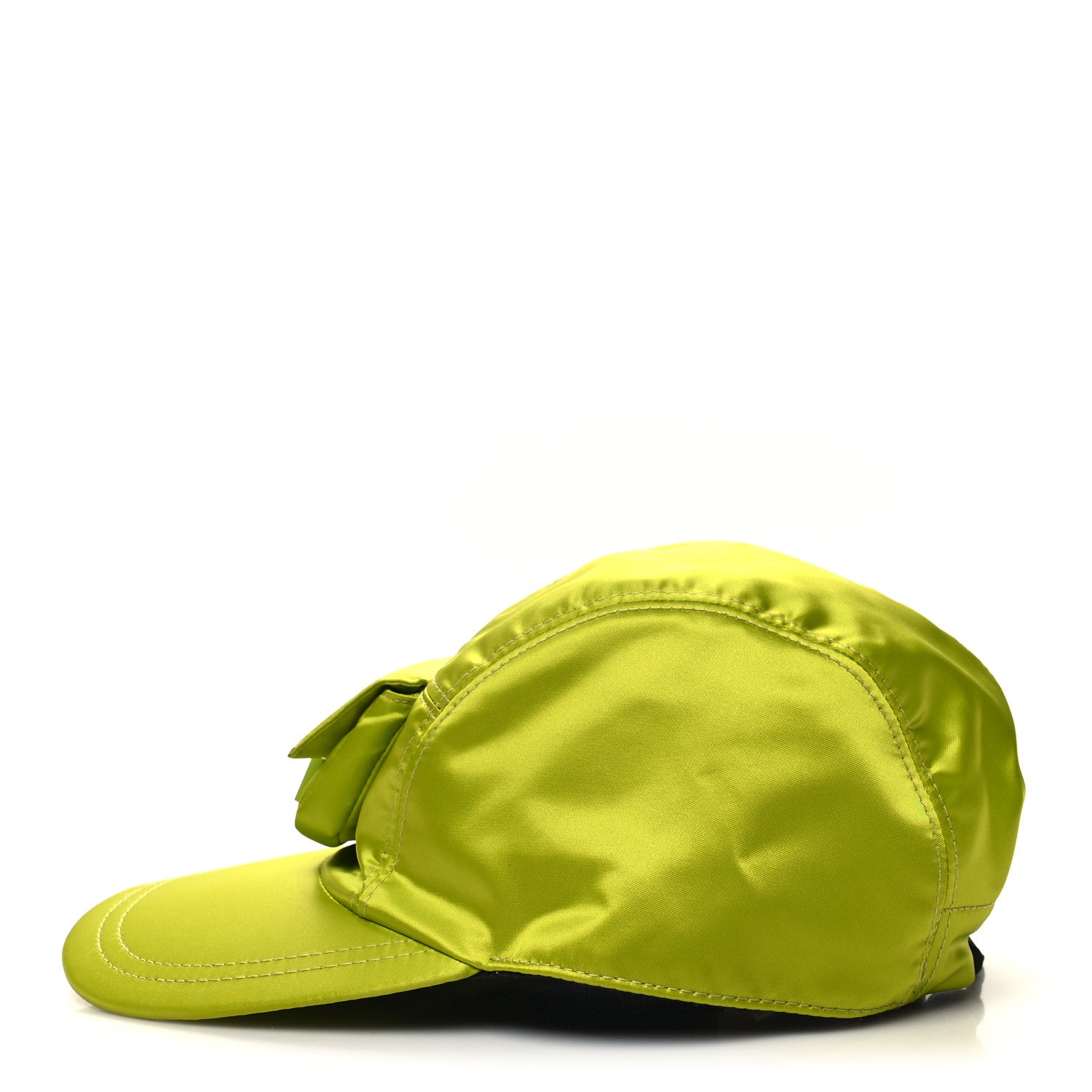 Fendi Nylon Cotton Baguette Pocket Baseball Hat Wasabi 6 of 9