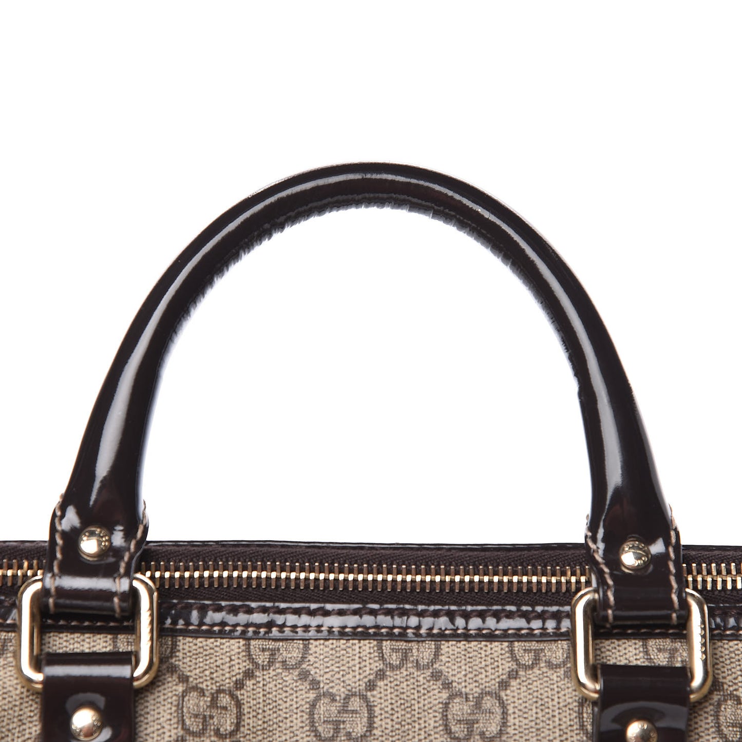 GG Plus Monogram Medium Joy Boston Dark Brown