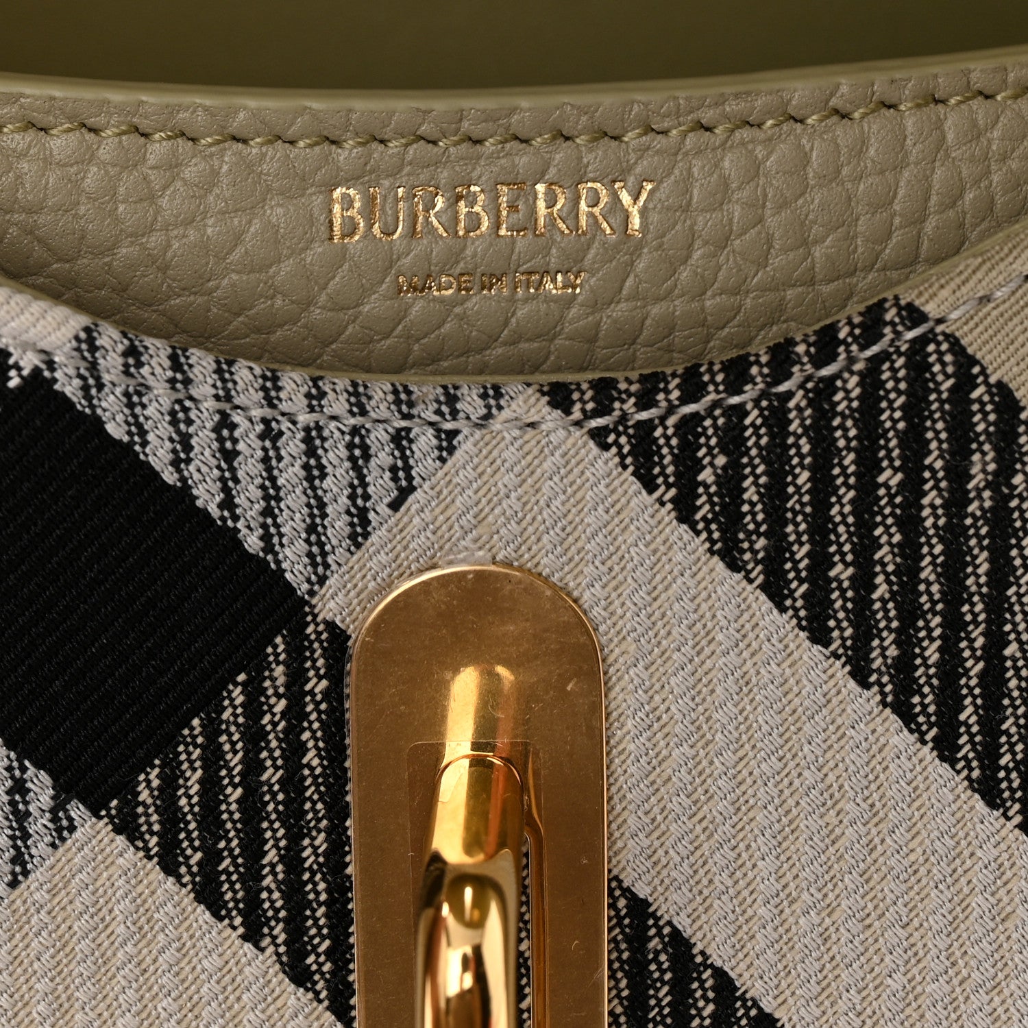 Burberry Jacquard Check Small Rocking Horse Crossbody Lichen 6 of 9