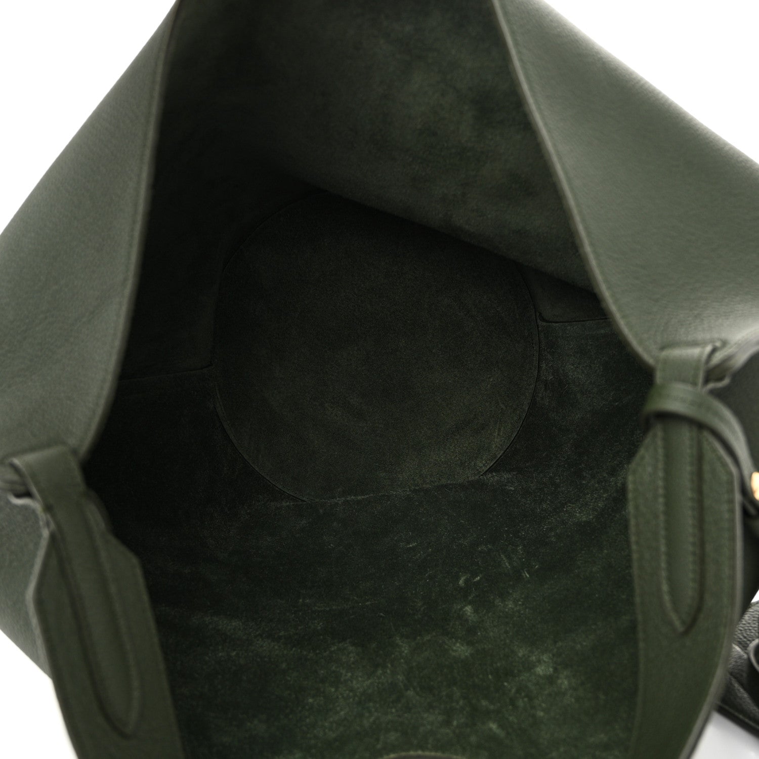 Khaite Pebbled Sport Calfskin Medium Lotus Tote Bottle Green 6 of 10