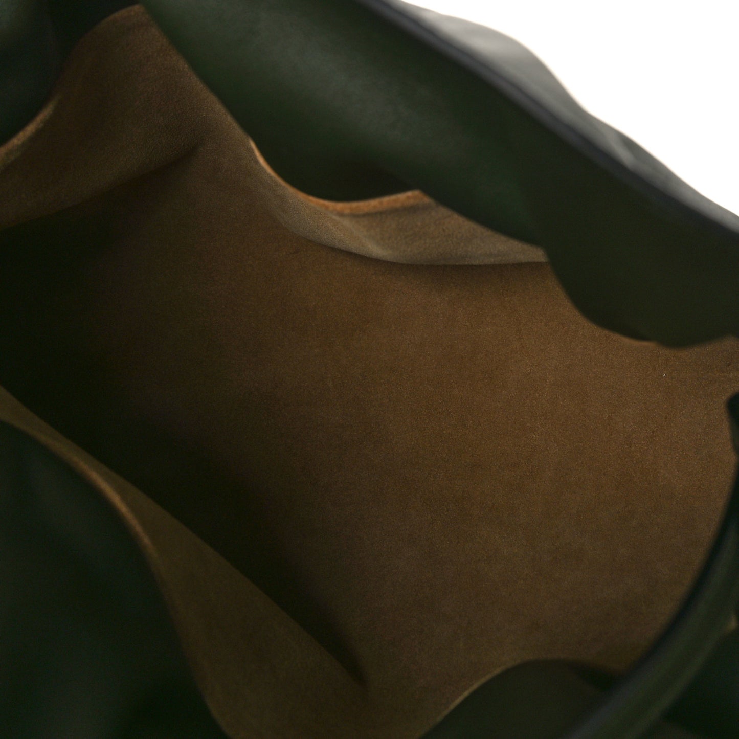 Nappa Flamenco Knot Clutch Vintage Khaki