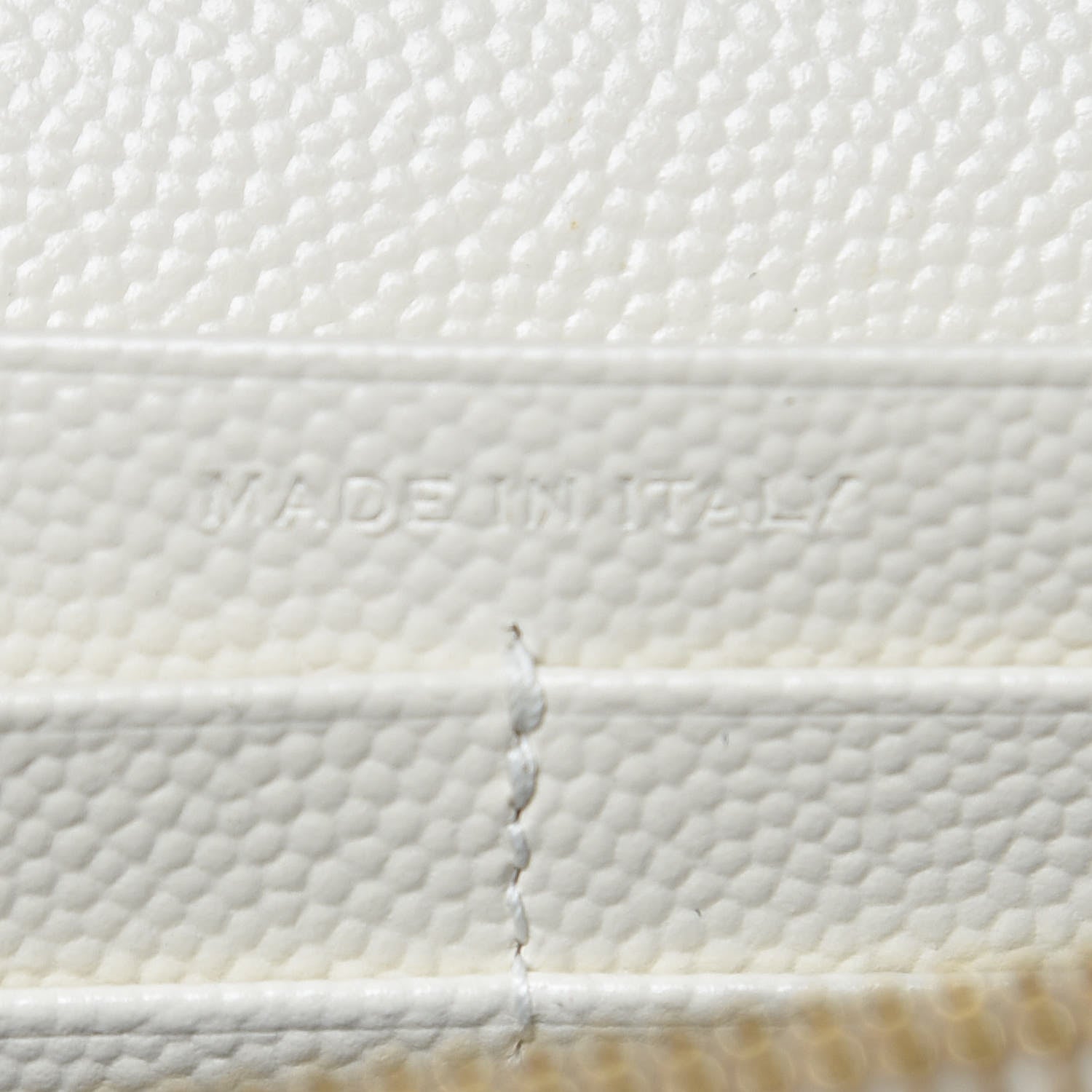 Saint Laurent Grain De Poudre Matelasse Chevron Monogram Chain Wallet Porcellana 6 of 8