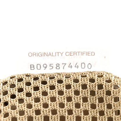 Bottega Veneta Jacquard Mesh Trekking Folding Belt Bag Tan 7 of 10