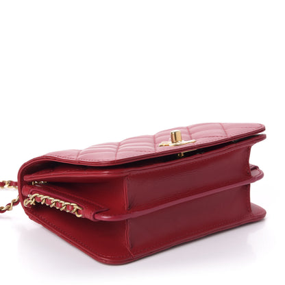 Chanel Lambskin Quilted CC Flap Red 4 of 11
