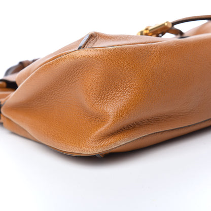 Chloe Grained Lambskin Medium Lexa Shoulder Bag Mustard Brown 8 of 9