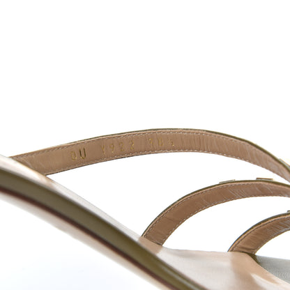 Valentino Garavani Calfskin Rockstud 60mm Slide Sandals 38.5 Lichen 8 of 9
