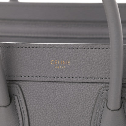 Celine Baby Drummed Calfskin Nano Luggage Kohl 6 of 18
