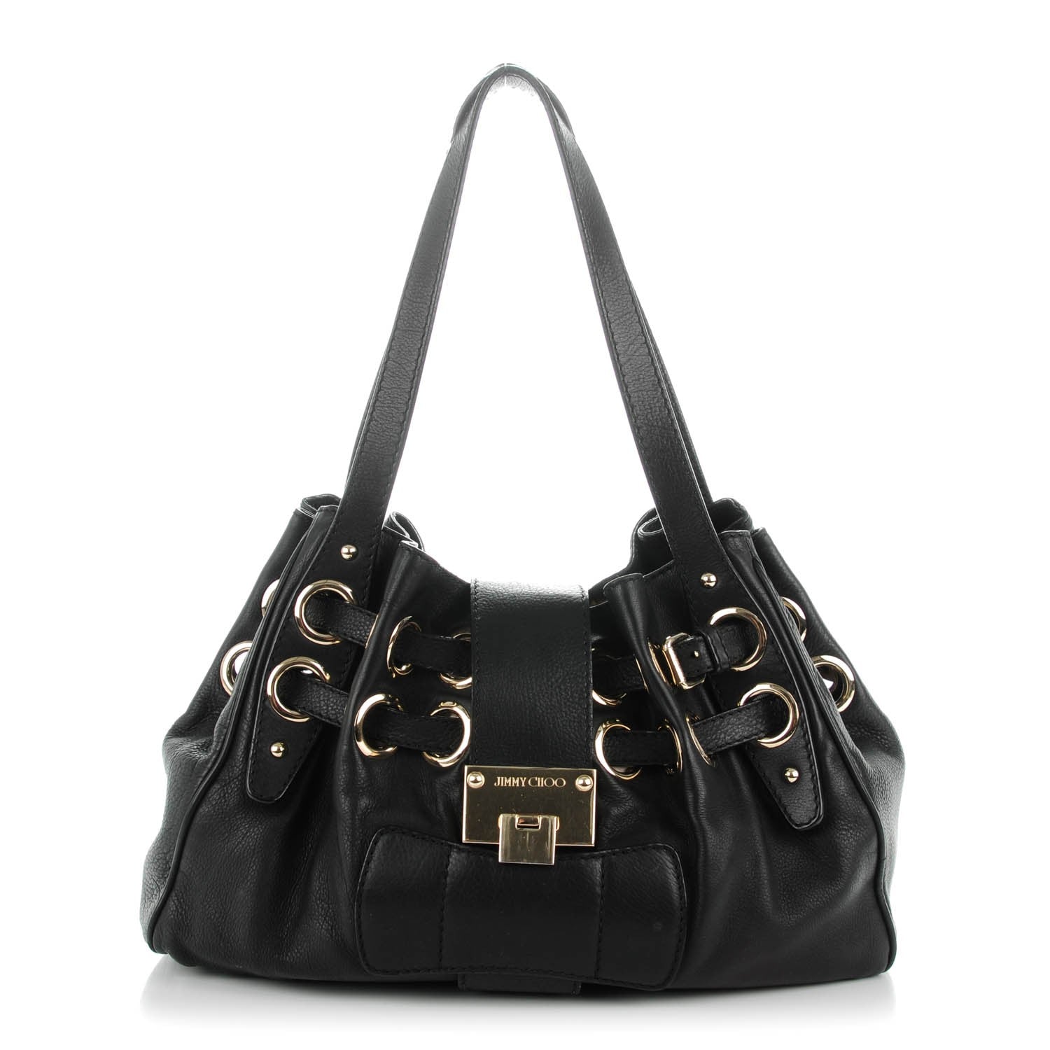 Jimmy Choo Calfskin Riki Black 1 of 7