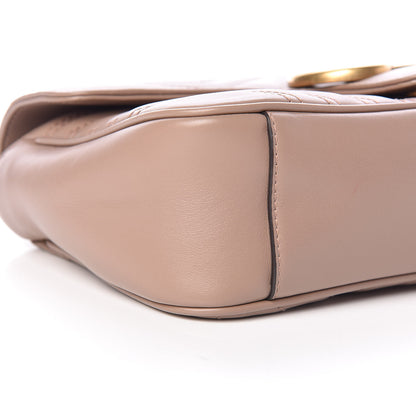 Gucci Calfskin Matelasse Small GG Marmont Shoulder Bag Porcelain Rose 9 of 10
