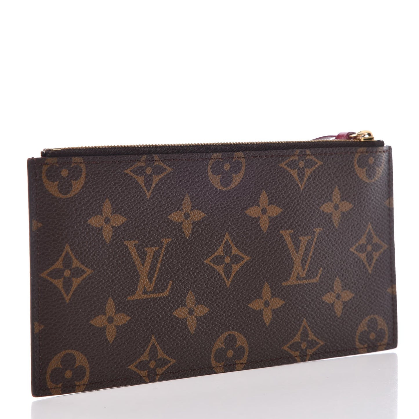 Monogram Felicie Chain Wallet Zippered Insert Fuchsia