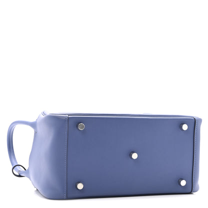 Hermes Swift Epsom Lindy 26 Tressage De Cuir Bleu Brighton Capucine Bleu Saphir 4 of 12