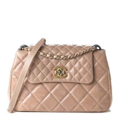 Chanel Aged Glazed Calfskin Quilted Small Daily Walk Flap Beige 1 of 10