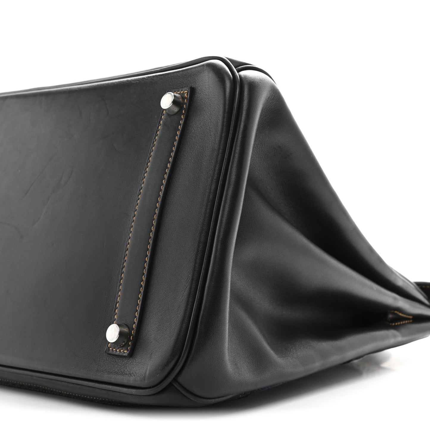 Evercalf Toile Ghillies Birkin 35 Black Denim Fonce
