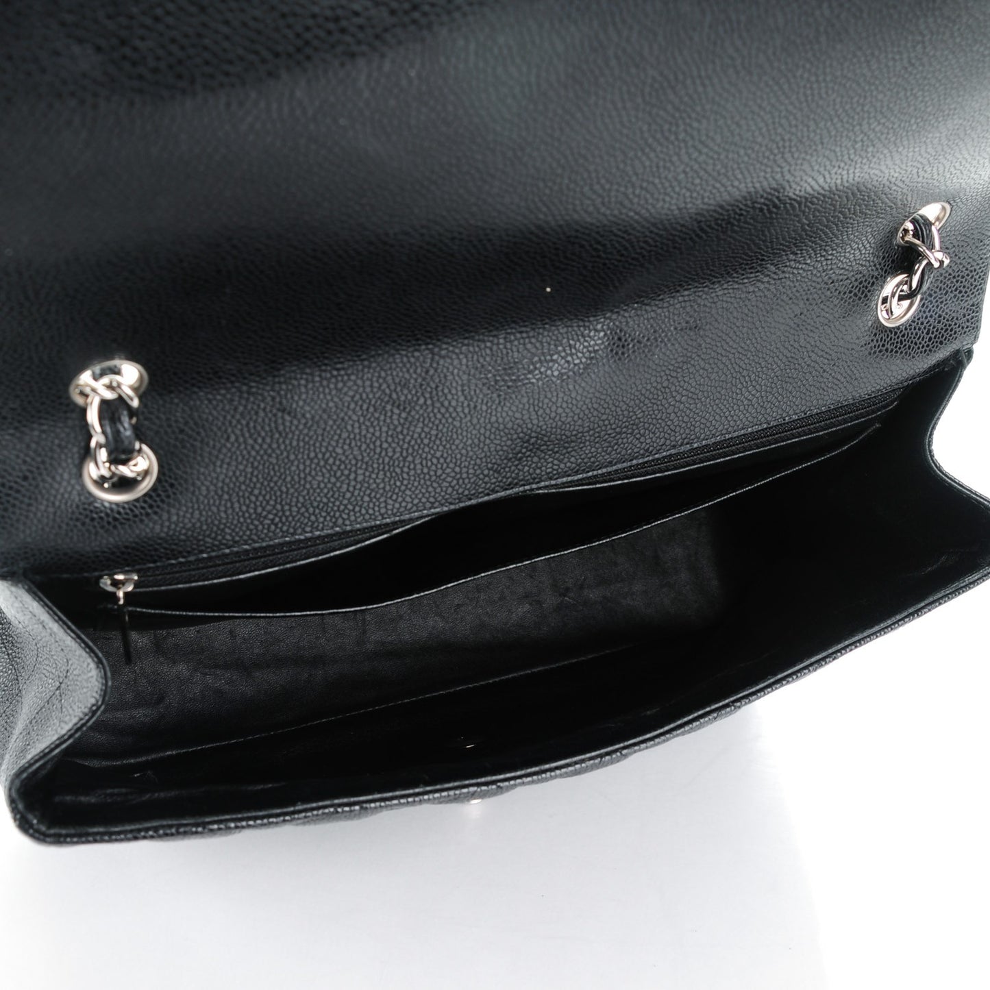 Caviar Quilted Jumbo Single Flap Black