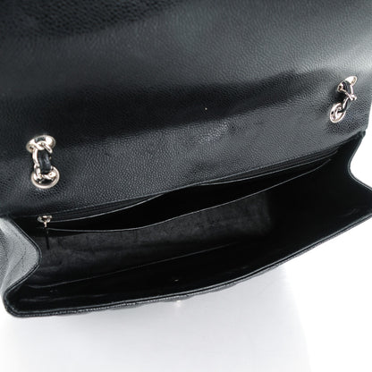 Chanel Caviar Quilted Jumbo Single Flap Black 5 of 10