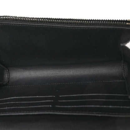 Louis Vuitton Calfskin Graphic Print Twist Chain Wallet White Black White Black 5 of 9