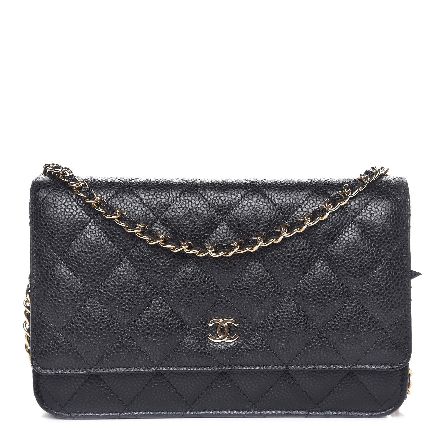 Chanel Caviar Quilted Wallet On Chain WOC Black 1 of 7