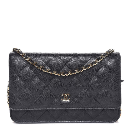 Chanel Caviar Quilted Wallet On Chain WOC Black 1 of 7