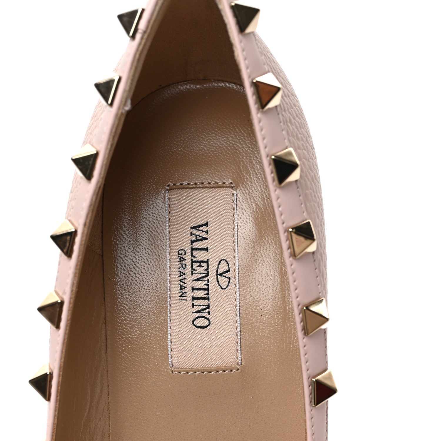 Valentino Garavani Pebbled Calfskin Rockstud 85mm Pumps 38 Rose Quartz 7 of 9