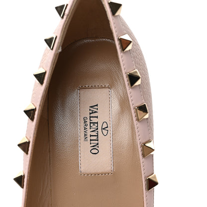 Valentino Garavani Pebbled Calfskin Rockstud 85mm Pumps 38 Rose Quartz 7 of 9