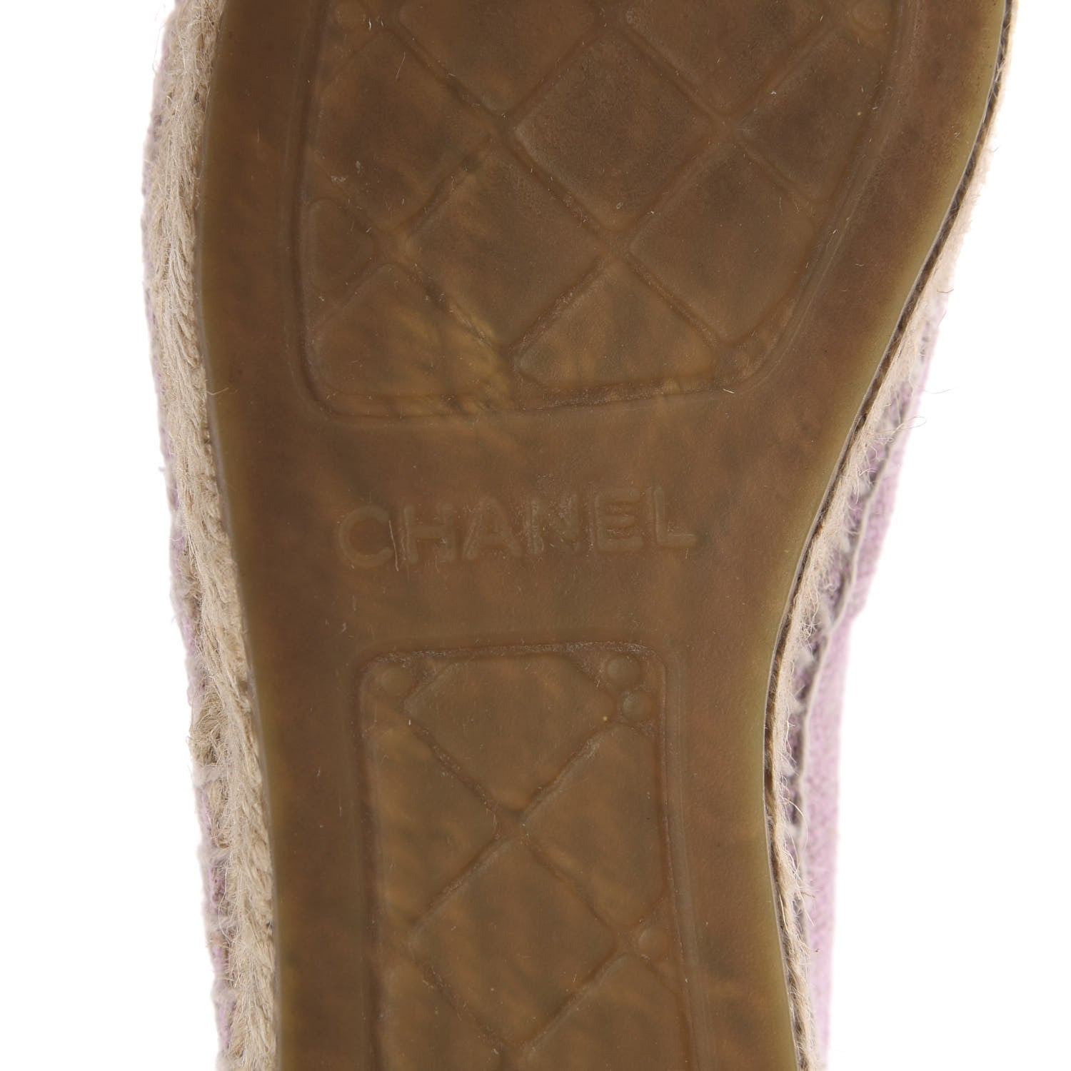 Chanel Toile Sequin CC Espadrilles 36 Pink Dark Pink 6 of 14